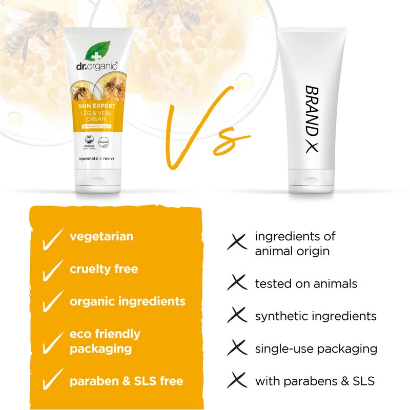 dr.organic Dr Organic Royal Jelly Leg & Vein Cream 200ml by Dr. Organic - Image 3