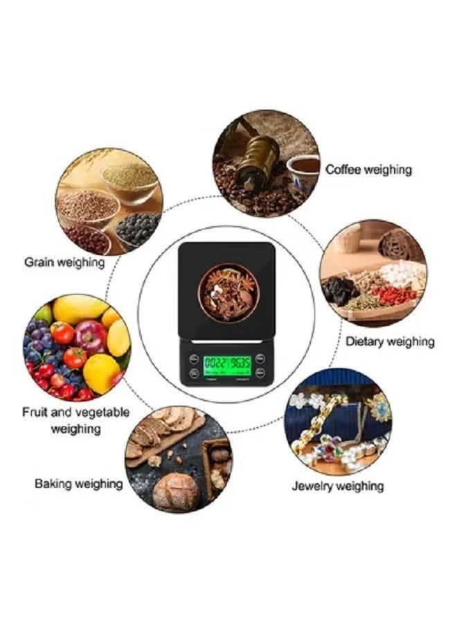 عربست طقم قهوة V60، طقم إكسسوارات قهوة يدوي، كل ذلك في حقيبة سفر محمولة 57*16*27 سم، غلاية قهوة مع إبريق قهوة مع فلتر قهوة بالتنقيط، فلاتر، مصفِّحات، ميزان قهوة، كوب مزدوج الجدار، مطحنة قهوة يدوية - Image 4