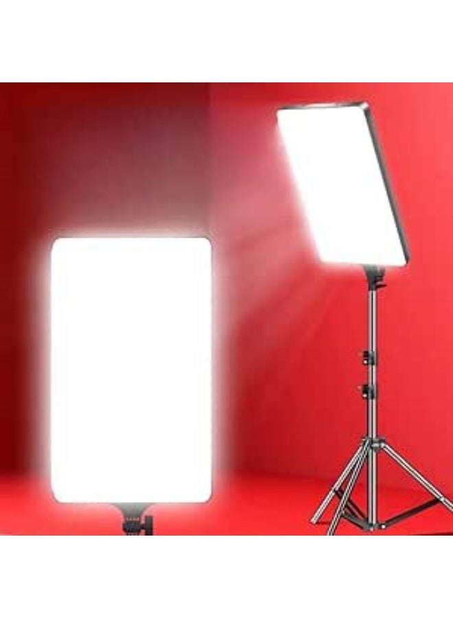 RL-32 LED Soft Video Light Panel – 100W Dimmable Lighting with Remote Control, 2700K–5700K, CRI 95+, for Studio Photography, Video Recording, YouTube, and Conferences  - Image 1