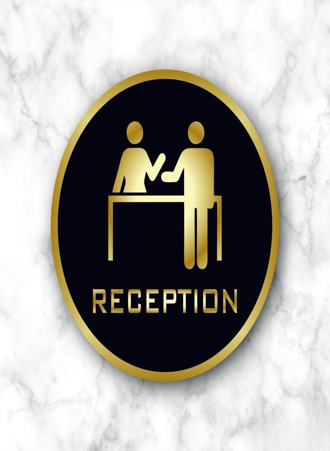 Nexat An acrylic introduction plate is a stylish and versatile way to display the title and logo of an office, restaurant, school, hotel, or company. Acrylic is a durable material (RECEPNTION) - Image 1