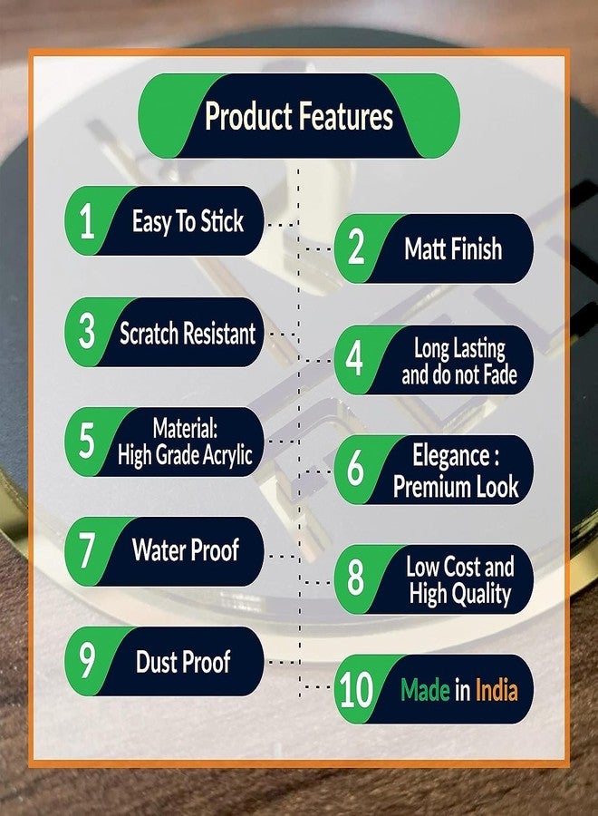 Nexat An acrylic introduction plate is a stylish and versatile way to display the title and logo of an office, restaurant, school, hotel, or company. Acrylic is a durable material (RECEPNTION) - Image 5