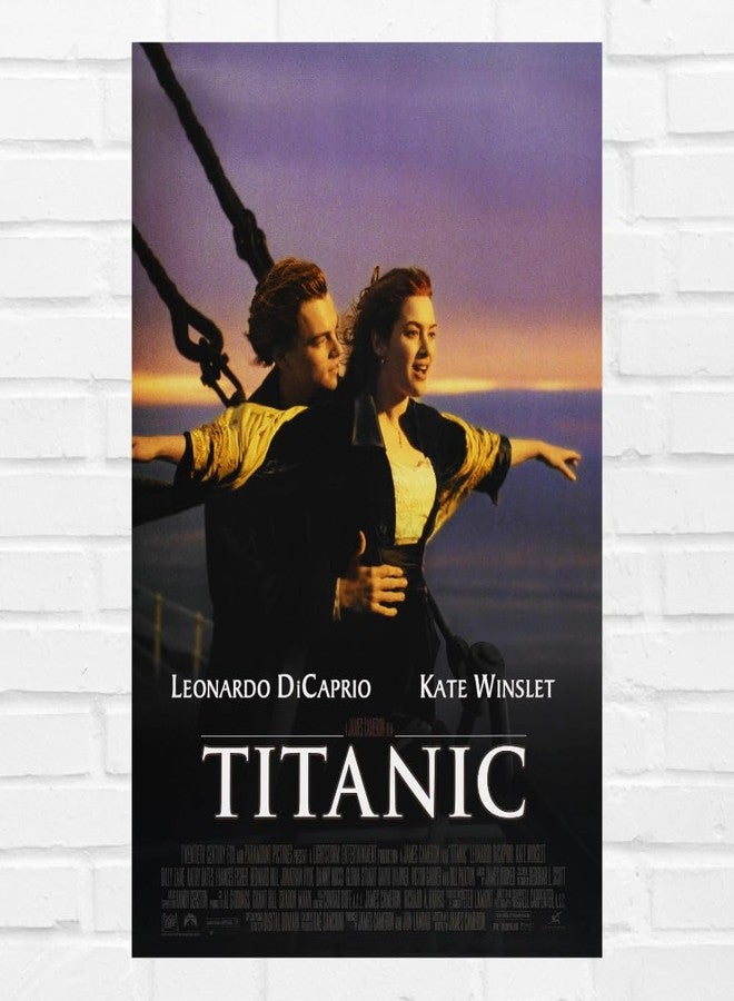 GRAY WALL Good Hope Titanic Movie Poster 12x18 Inch For wall Classic Leonardo & Kate Winslet Film Print Sticker Poster Vintage1997 Hollywood Movie Decor for Home, wall decor Office, bedroom, living Room decoration wallpaper stickers. - Image 1