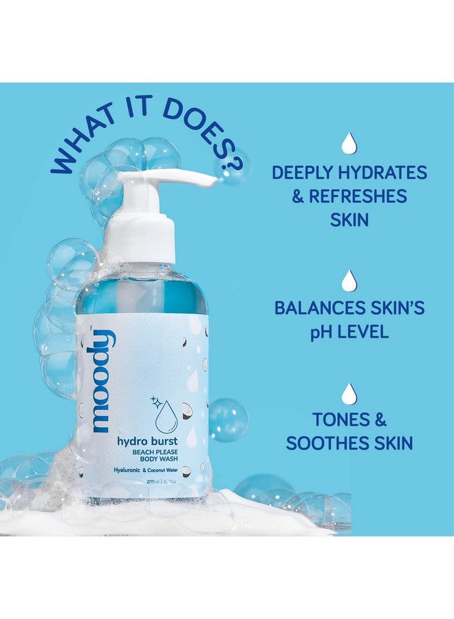  مودي غسول الجسم 7D Hydro Burst مع حمض الهيالورونيك ينعش البشرة وينظفها بعمق ويوفر ترطيبًا مكثفًا للبشرة اللطيفة ولجميع أنواع البشرة، بشرة أكثر نعومة ونعومة 200 مل - Image 2