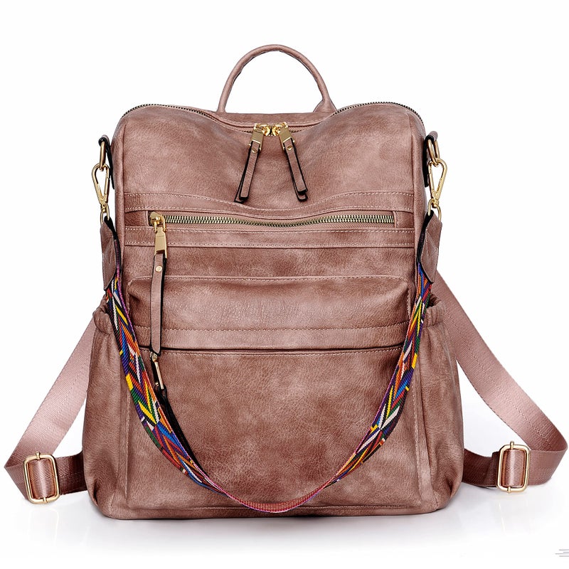Dora Liz Womens Backpack Purse Leather Fashion Travel Backpack Purse for Women Designer Ladies Shoulder Bags