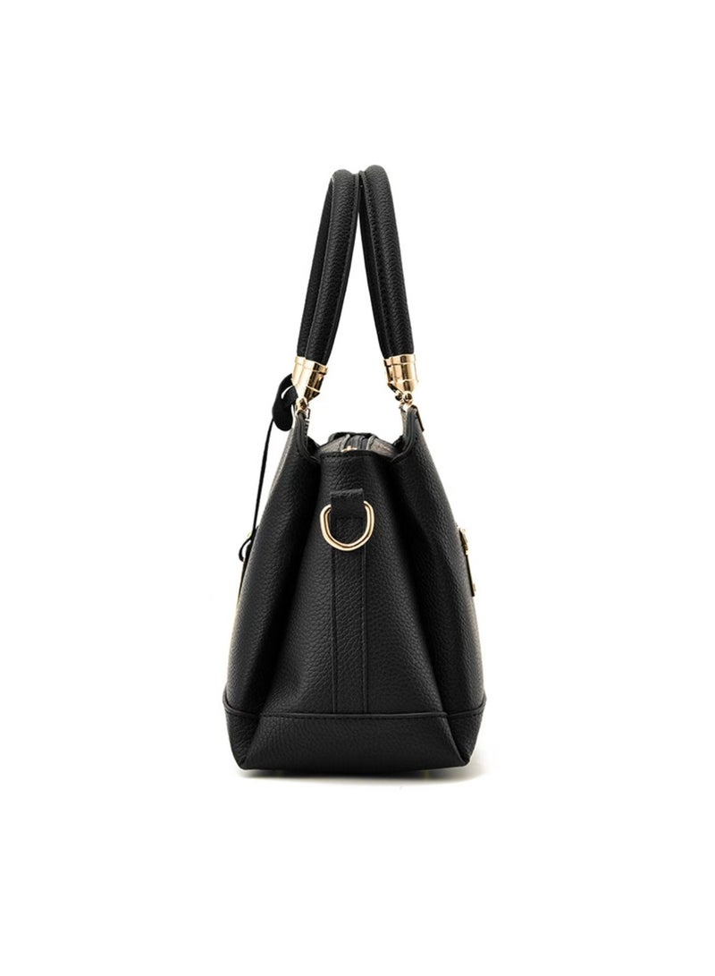 New black leather handbag  - Image 5