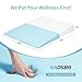 VADSBO Wedge Pillow Bed Wedge Pillows for Sleeping Snoring Back Support After Surgery Foam Triangle Pillow Removable Washable Cover White 5in - Image 4