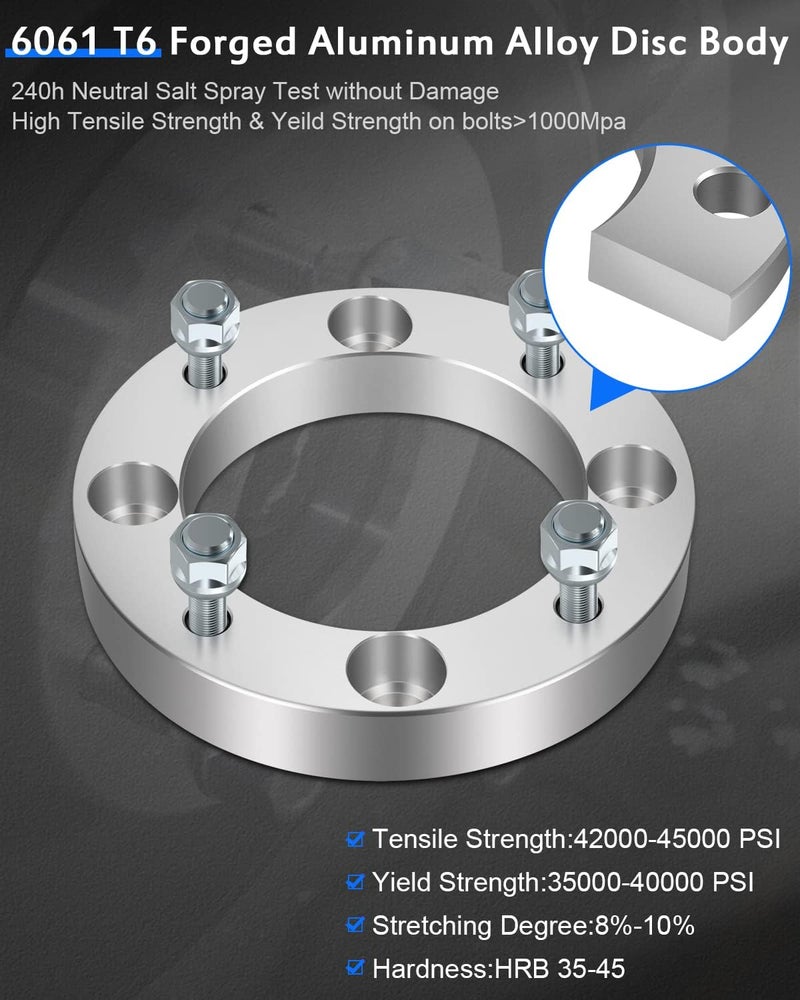ECCPP 4PCS 1 inch 4 Lug Wheel Spacers 4x137mm to 4x137mm fits for Bayou 300 400 for Mule 500 100 500 520 550 600 for Brute Force 650 - Image 3