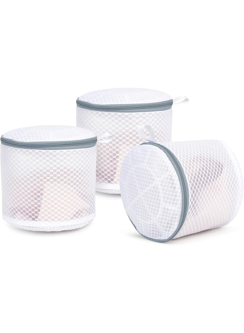 3 Pack Mesh Laundry Bags, Mesh Bra Bags with Hanging Loop, 6 x 7 Inches Reuse Washing Machine Bag for Delicates Blouse, Hosiery, Underwear, Bra, Lingerie Baby Clothes - Image 1