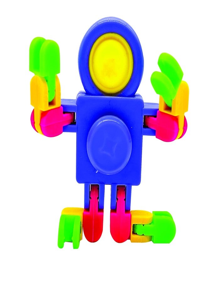 Geddes Raymond Geddes Pop ‘N’ Spin Toys for Kids (Pack of 24) - 3-in-1 Whacky Guy Stress Toys for Kids - Fun School Supplies - Image 3
