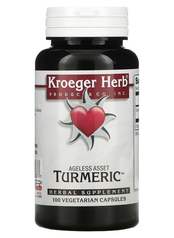Kroeger Herb Co Turmeric 100 Vegetarian Capsules