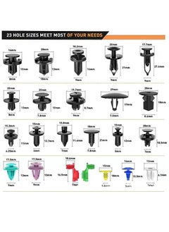 Cool Baby COOLBABY 725PCS Automotive Bracket Clamps And Automotive Fasteners Category-23 Most Popular Sizes Nylon Bumper Fender Rivet 10 Cable Ties And Fasteners For Toyota GM Ford Honda Chevrolet  - Image 2