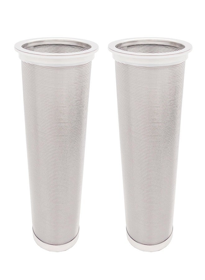 iAesthete 2 Pack - Ultra Fine Cold Brew Coffee Filter For 32 OZ or Larger Wide Mouth Mason Jar, Food Grade 304 Stainless Steel, With Silicone Protective Ring, Cold Brew Tea Filter, Fruit Infused Water Filter - Image 1
