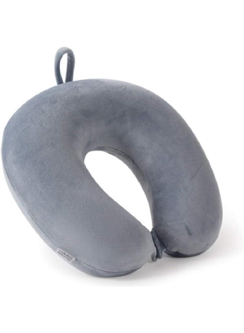 Neck Pillow Travel Pillow – U-Shaped Microfiber Soft Cushion for Travel, Car, Train, Flight, Bus, Grey  - Image 4