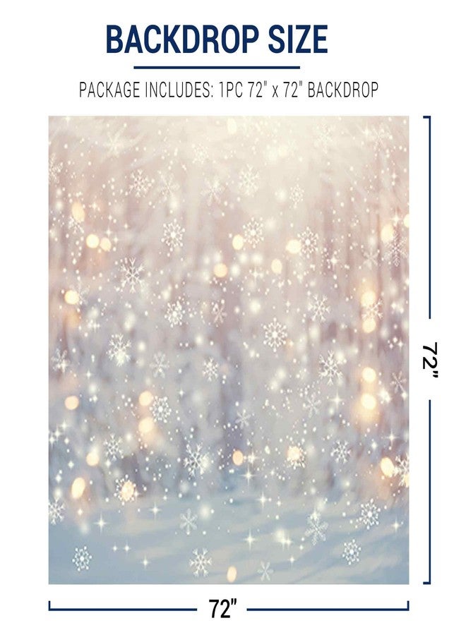 Allenjoy 7x5ft Winter Wonderland Photography Backdrop Christmas Glitter Bokeh Snowflakes Background for Kids Children Newborn Baby Shower Birthday Party Decor Banner Portrait Photo Booth Props - Image 3