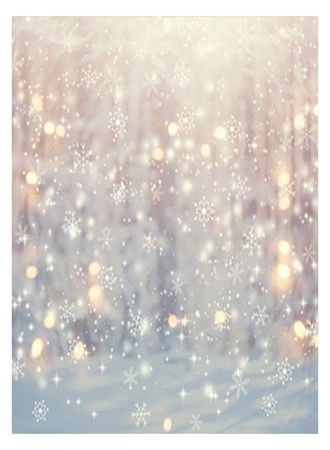 Allenjoy 7x5ft Winter Wonderland Photography Backdrop Christmas Glitter Bokeh Snowflakes Background for Kids Children Newborn Baby Shower Birthday Party Decor Banner Portrait Photo Booth Props - Image 1