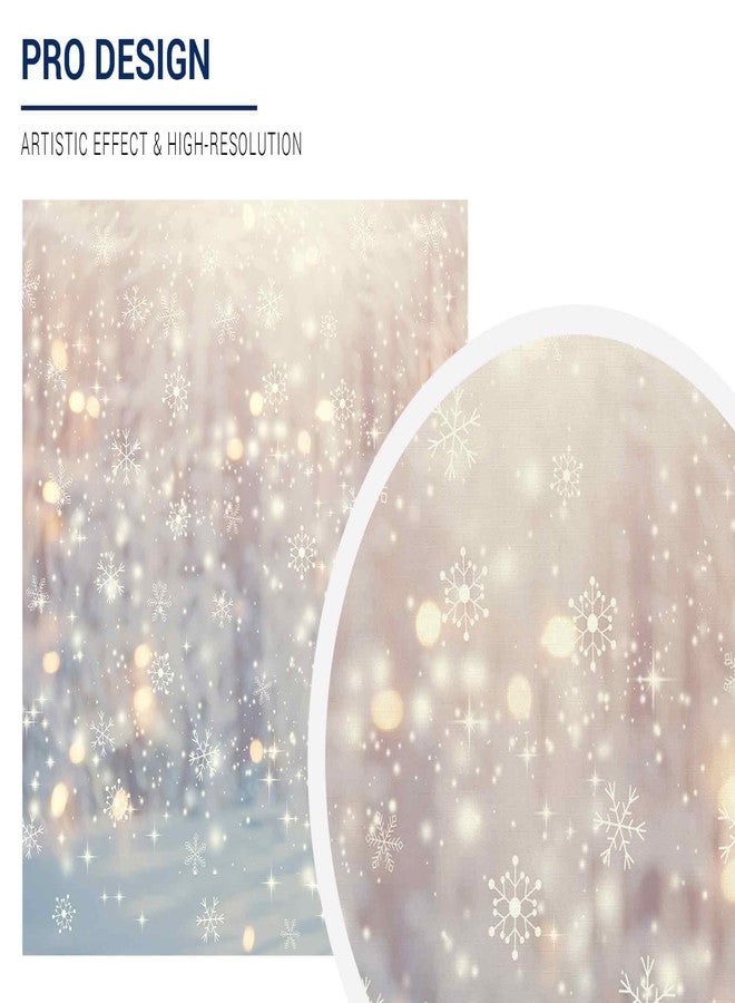Allenjoy 7x5ft Winter Wonderland Photography Backdrop Christmas Glitter Bokeh Snowflakes Background for Kids Children Newborn Baby Shower Birthday Party Decor Banner Portrait Photo Booth Props - Image 2