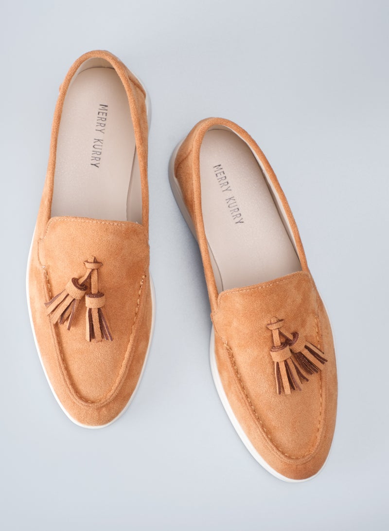 MERRY KURRY Women's Simple Lightweight Loafers, Flat Heel, Soft & Non-slip, Casual And Trendy Retro One Foot Slip-on, Big-sized Fashion For Spring&Summer2024 - Image 5