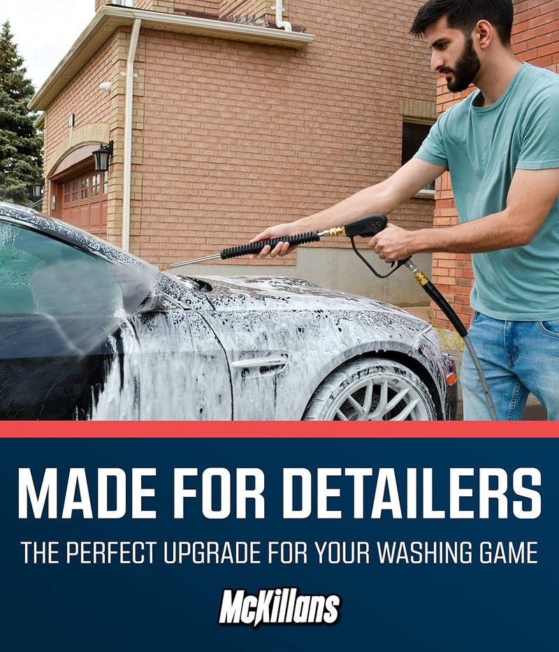 McKillans ® Car Pressure Washer Extension Wand - Power Washer Wand Extension for Car Wash - Short Pressure Washer Wand Replacement - Pressure Washer Accessories & Attachments - 1/4” Quick Connect Plug - Image 4