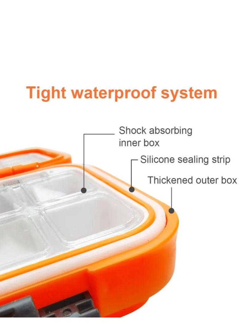Y&D Tackle Box Waterproof Portable Organizer With Storing Set Plastic Storage - Mini Utility Lures Fishing Box, Small Containers (2-Piece) - Image 3