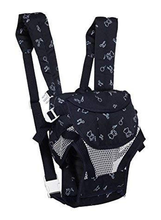 BABIES BLOOM Baby Carrier Bag 6 in 1 Baby Sling Carrier Adjustable Sling/Back/Front Carrier for Baby with Safety Belt and Buckle Straps (2-30 Month Old Baby/Kid) (Blue) - Image 3