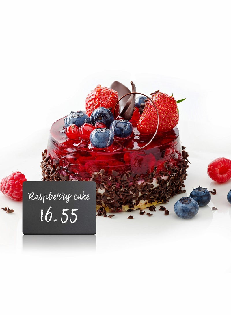 10 Pack Mini Chalkboard Signs 10 x 7 cm for Food Party Buffet Tables Bakery Small Chalkboard Sign Mini Chalkboard Signs for Food Chalkboard Buffet Signs Table Sign Chalkboard - Image 2