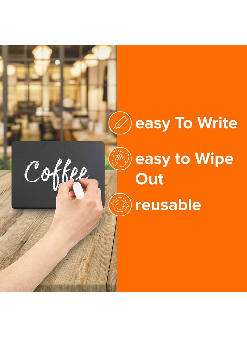 10 Pack Mini Chalkboard Signs 10 x 7 cm for Food Party Buffet Tables Bakery Small Chalkboard Sign Mini Chalkboard Signs for Food Chalkboard Buffet Signs Table Sign Chalkboard - Image 5