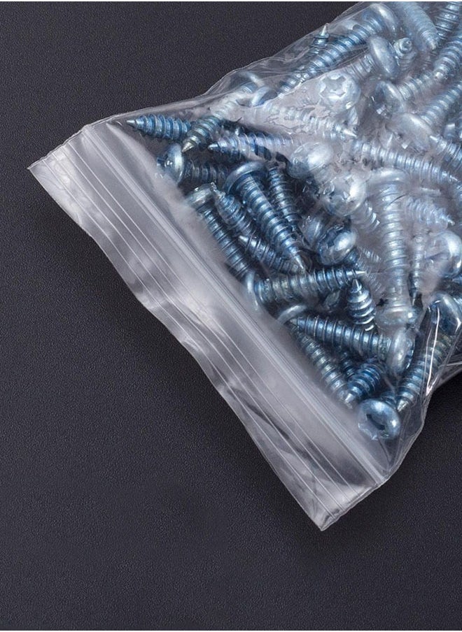 HAWAWA - Clear Plastic Reclosable Zip Bags 4x5.5cm (200 count), Poly Baggies with Resealable Zip Top Lock for Small Business Storage, Packaging & Shipping - Image 1