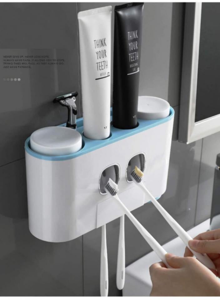 Alissa Toothbrush Rack Placement Rack Drill-free Toothbrush Cup Rack Bathroom Home  - Image 2
