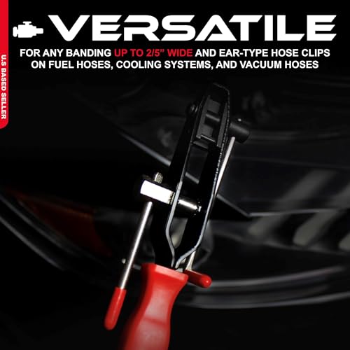 ABN CV Joint Ear Clamp Banding Tool & Boot Crimp Pliers 2-Piece Kit 10mm Fuel, Cooling System, Vacuum Hose Clamping Set - Image 3