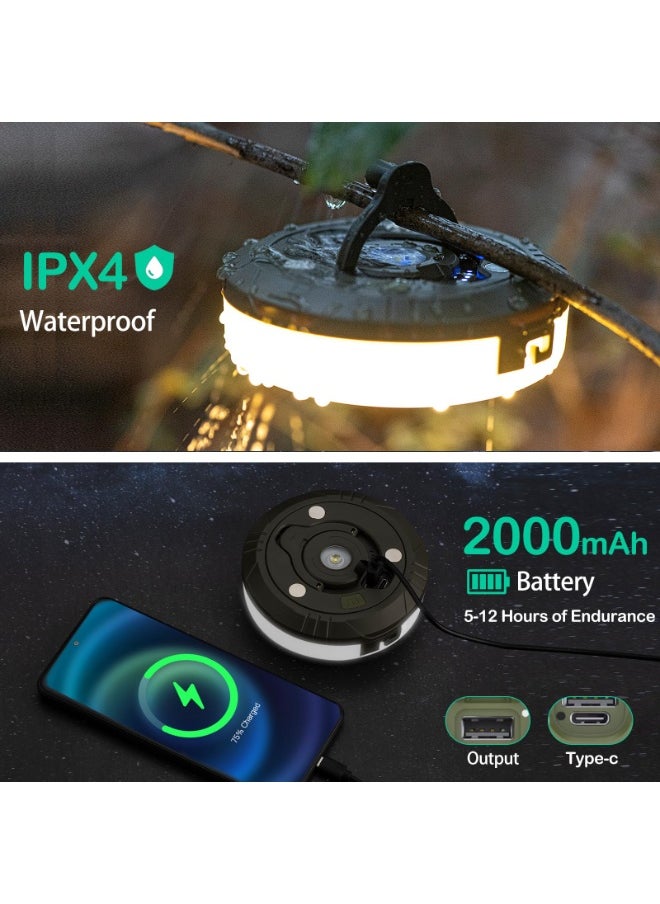 Camping String Lights - 4 in 1 Outdoor Lantern With 8 Lighting Modes (32.8Ft)