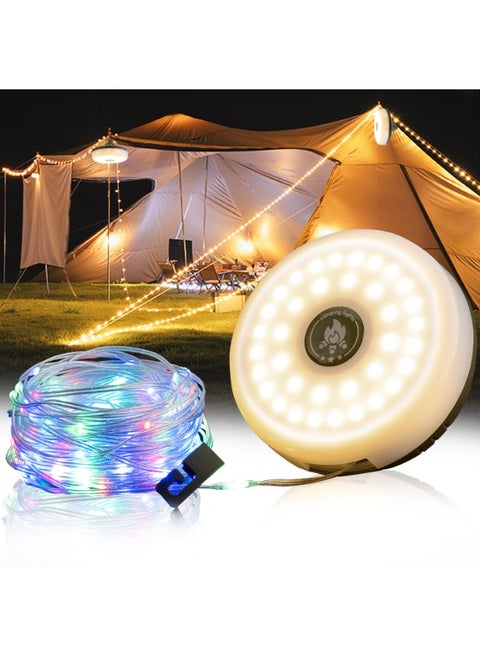 Camping String Lights - 4 in 1 Outdoor Lantern With 8 Lighting Modes (32.8Ft)