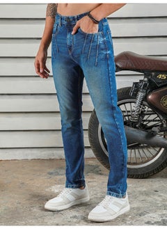 HIGH STAR Men’s Straight Tapered Indigo Jeans – Fashionable and Comfortable  - Image 5