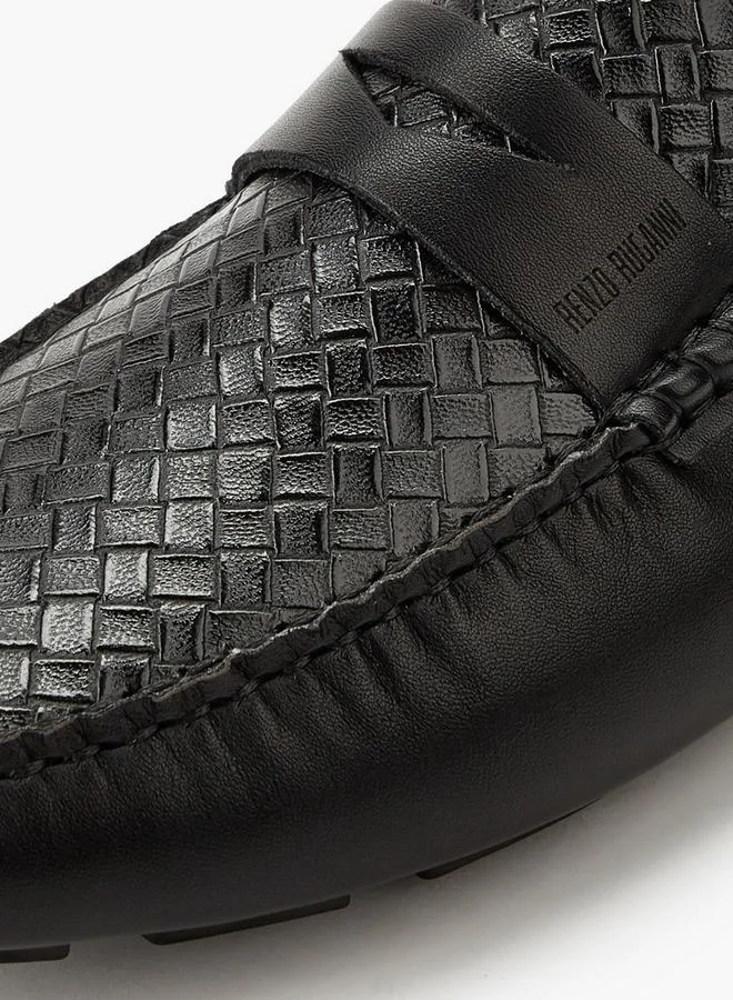 Renzo Ruganni BLACK Men Slip-On Loafers for Men | Best Price UAE