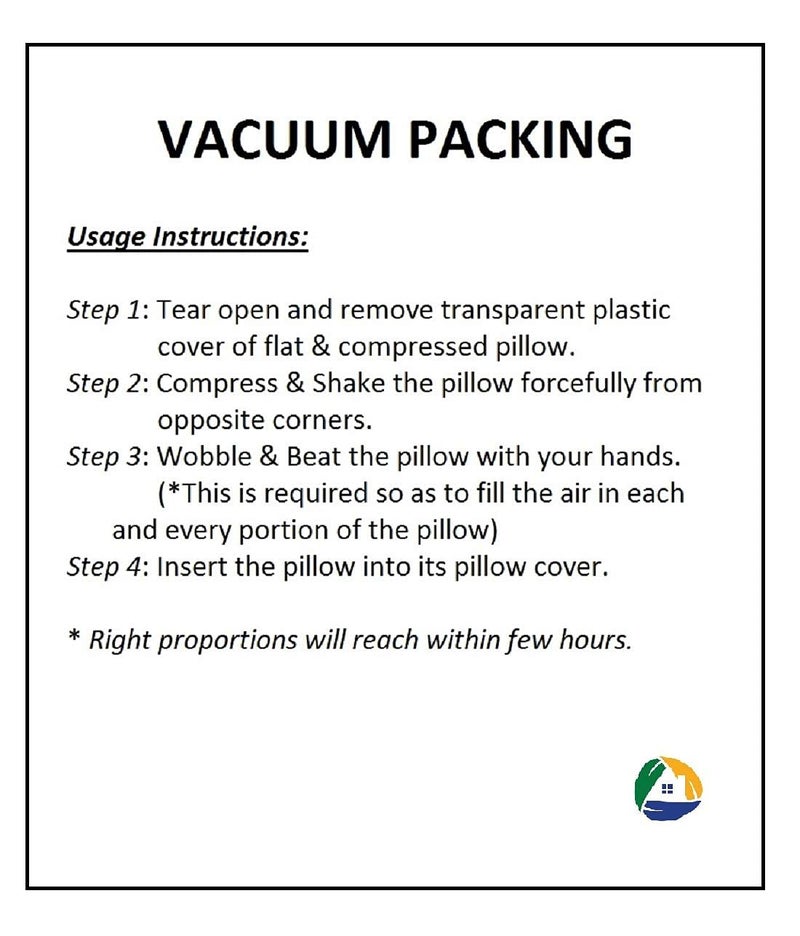 HFI Polyester Urban Arts Premium Pillows (White, 16 x 24 Inches) - Pack of 2 Pcs - Image 5