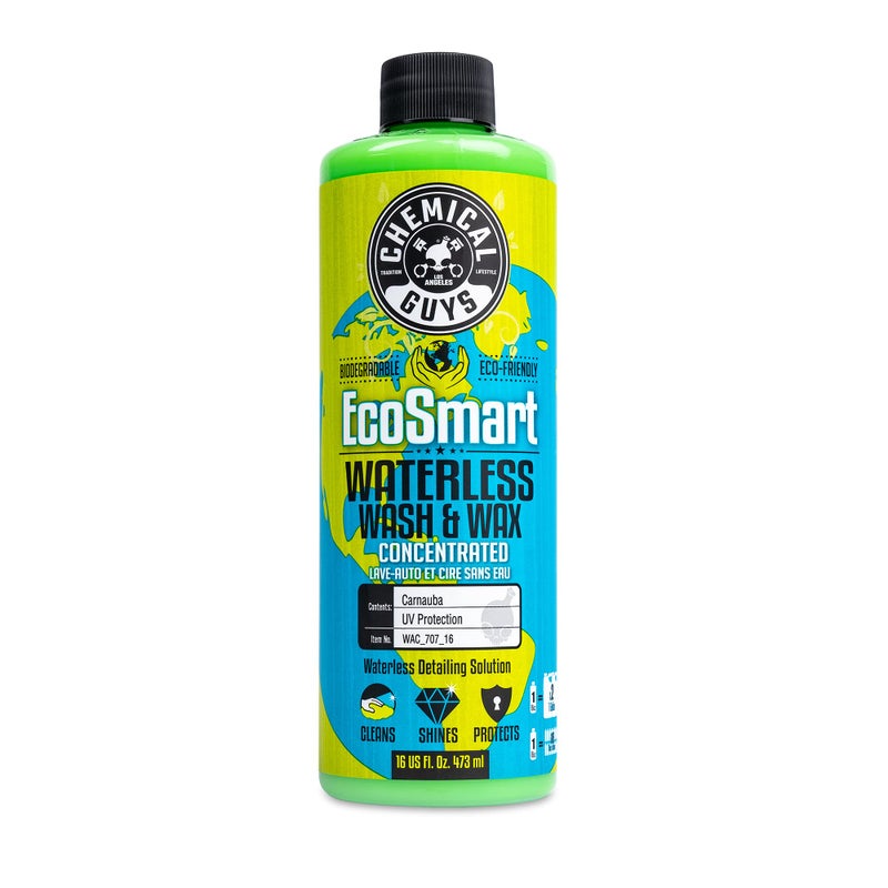 Chemical Guys WAC_707_16 EcoSmart Hyper Concentrated Waterless Car Wash and Wax Safe for Cars Trucks SUVs Motorcycles RVs  More 16 fl oz