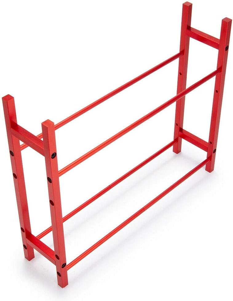 Benedict Harry RC Car Alloy Tire Rack/ Wheel Rack for 1.9'' 2.2" Tire Wheel Rim SCX10 D90 CC01 TRX4 RC Crawler (Red) - Image 3