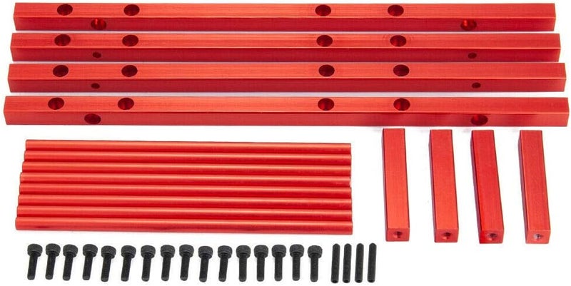 Benedict Harry RC Car Alloy Tire Rack/ Wheel Rack for 1.9'' 2.2" Tire Wheel Rim SCX10 D90 CC01 TRX4 RC Crawler (Red) - Image 4