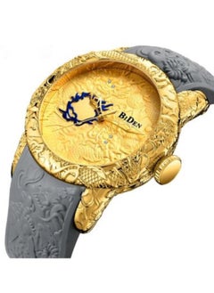 BIDEN Luxury Dragon Sculpture Men's Watch Hip Hop Quartz Watches Creative Waterproof  Watches  - Image 1