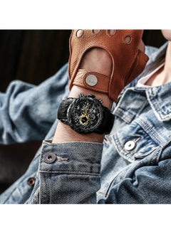 BIDEN Luxury Dragon Sculpture Men's Watch Hip Hop Quartz Watches Creative Waterproof  Watches  - Image 5