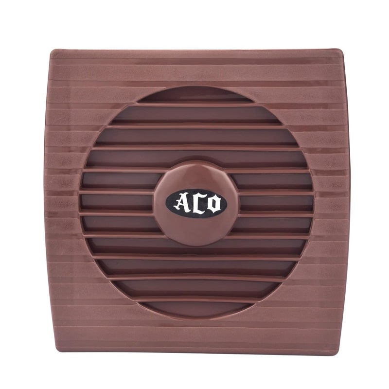 ACO Ventilating Exhaust Fan 10AP for Home Bathroom and Kitchen 100mm 100 Copper Motor Brown - Image 1