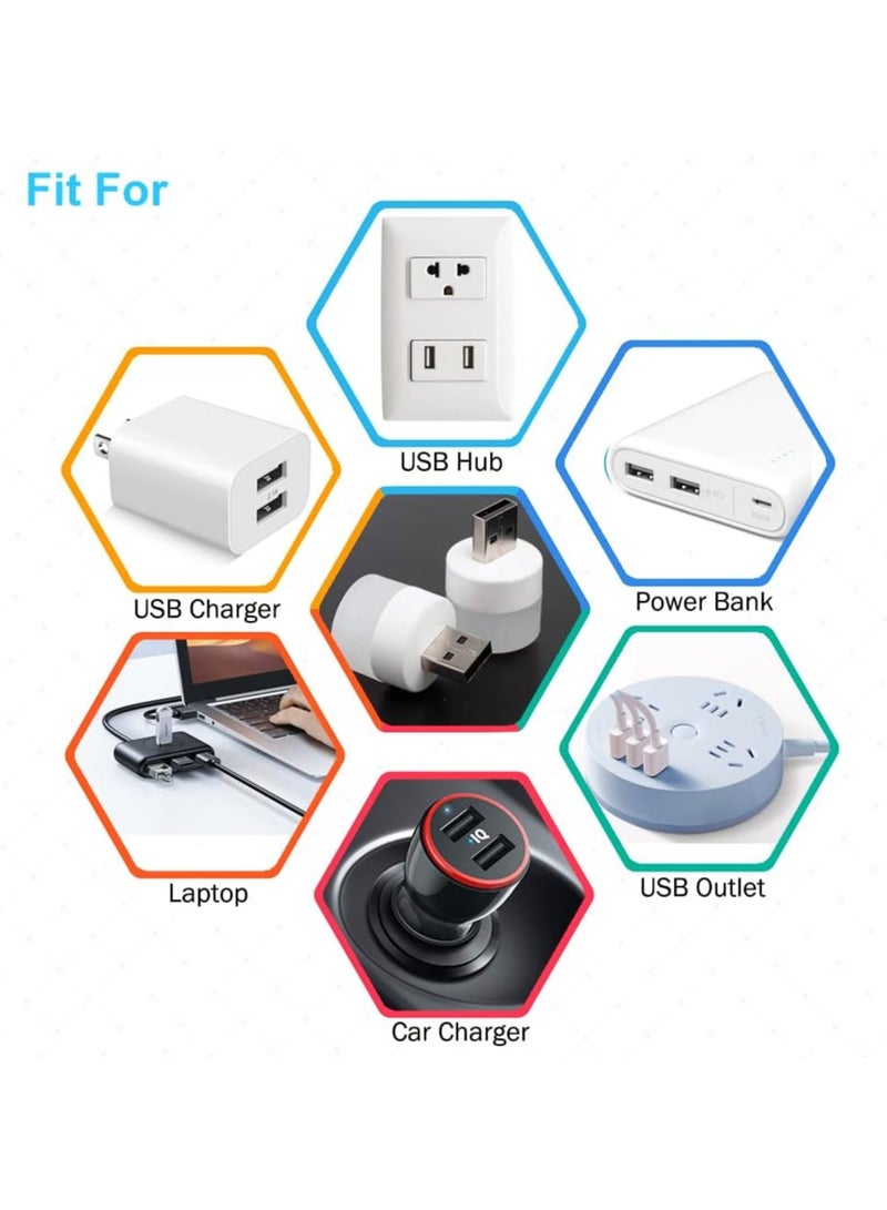 مصباح LED أبيض ساطع ، مصباح LED صغير للاستخدام المنزلي والتخييم داخل السيارة، تيار مستمر 5 فولت، 1 وات، 3 قطع - Image 4