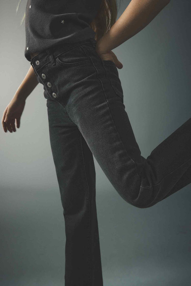 DeFacto Black Girl Girl Wide Leg Jeans Casual - Image 5