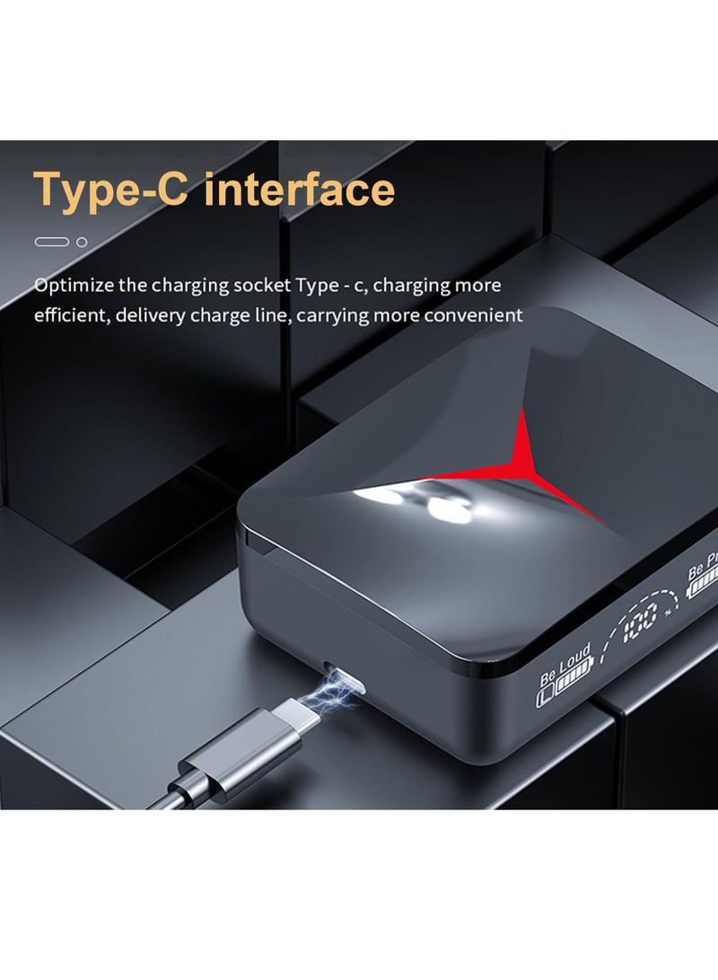 SYOSI New Wireless Earbuds Bluetooth 5.3 Headset, IPX7 Waterproof, LED Battery Display, 140 Hours Playtime with Charging Box, 3D Stereo Audio, Full Touch Screen, Built in Microphone - Image 5