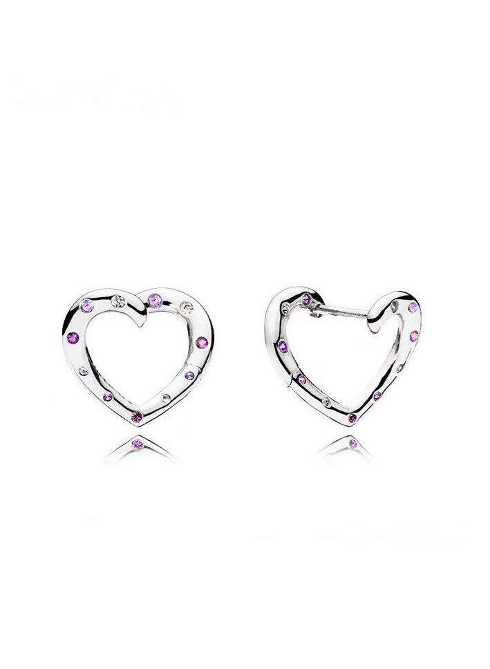 بان هوم  أقراط نسائية فضية اللون من الألماس متعددة الاستخدامات - Image 2