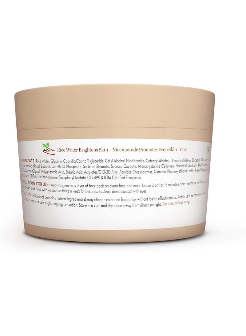 Mamaearth Mamaearth Rice Dewy Bright Face Pack with Rice Water & Niacinamide For Glass Skin 200g - Image 2