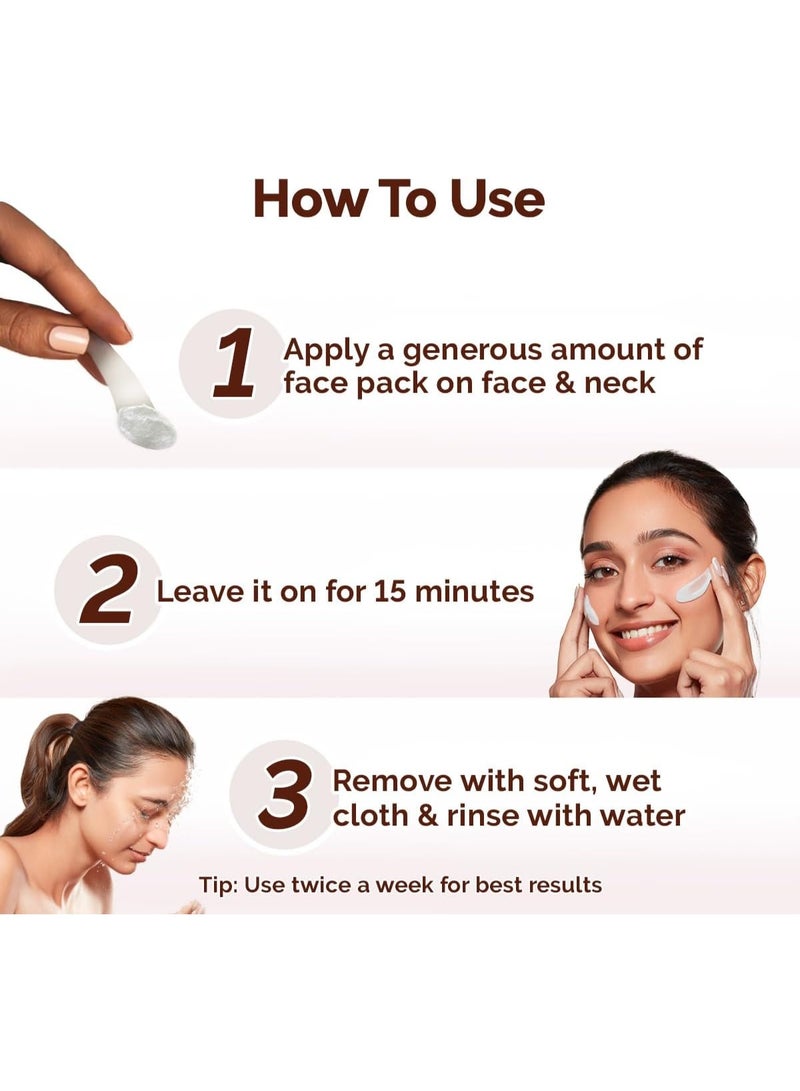 Mamaearth Mamaearth Rice Dewy Bright Face Pack with Rice Water & Niacinamide For Glass Skin 200g - Image 4