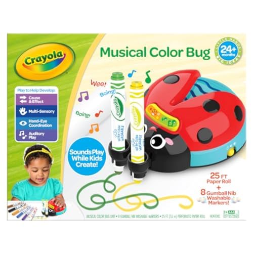 Crayola Musical Color Bug, Toddler Sensory Toy, Ladybug Toy for Kids, Arts & Crafts, Gifts for Toddlers, Ages 2, 3, 4 - Image 2