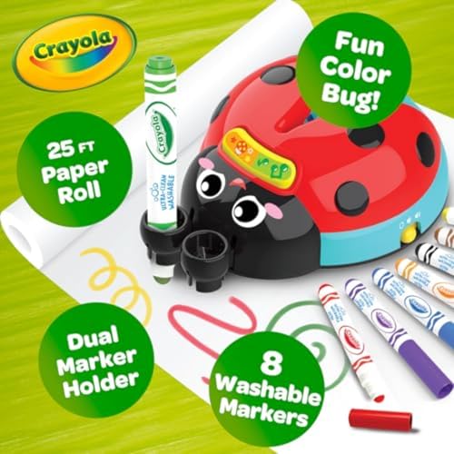 Crayola Musical Color Bug, Toddler Sensory Toy, Ladybug Toy for Kids, Arts & Crafts, Gifts for Toddlers, Ages 2, 3, 4 - Image 3