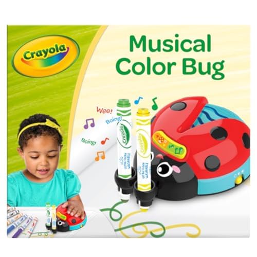 Crayola Musical Color Bug, Toddler Sensory Toy, Ladybug Toy for Kids, Arts & Crafts, Gifts for Toddlers, Ages 2, 3, 4 - Image 1