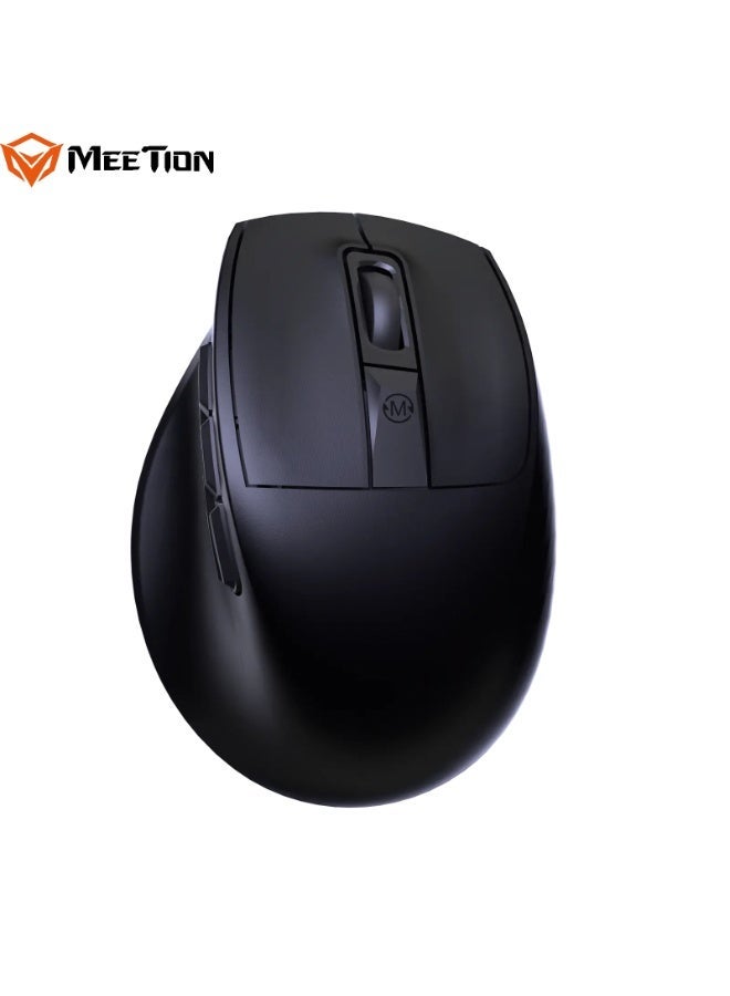 MEETION Triple Mode Ergonomic Mouse BTM660 9 Customizable Buttons Whisper Quiet Clicks Adjustable 4 levels DPI Smart Light Indicators Dual-OS Compatibility - Image 1